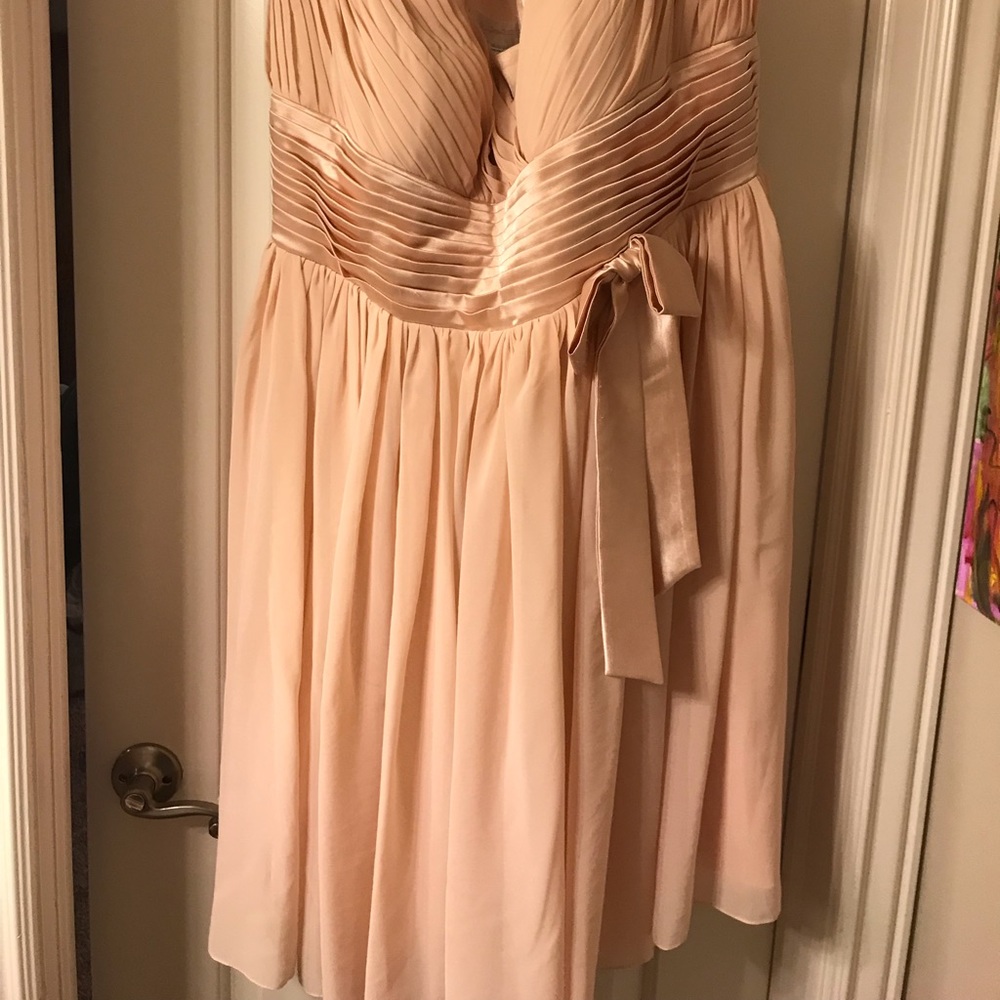 Blush bridesmaid dress